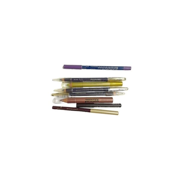 Max Factor Covergirl Set of 8 Eyeliner Pencils Gold Purple Brown NEW - Picture 2 of 4